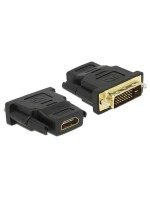 Adapter DVI-I Stecker auf HDMI Buchse, Duallink 24+1, schwarz, vergoldet