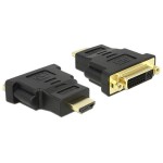 Adapter HDMI Stecker auf DVI-D Buchse, Duallink 24+1, noir, vergoldet