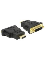 Adapter HDMI Stecker auf DVI-D Buchse, Duallink 24+1, schwarz, vergoldet