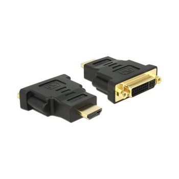 Adapter HDMI Stecker auf DVI-D Buchse, Duallink 24+1, noir, vergoldet Adapter HDMI Stecker auf DVI-D Buchse, Duallink 24+1, noir, vergoldet