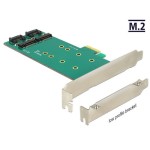 Delock Adaptateur de bus hôte Controller PCI-ex4 - M.2, 2Port