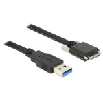 USB3.0 câble, 1m, A-MicroB, A-Stecker auf MicroB Stecker verschraubbar