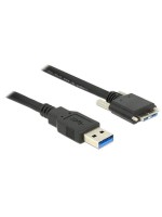 USB3.0 Kabel, 2m, A-MicroB, A-Stecker auf MicroB Stecker verschraubbar