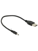 USB2.0-Stromcable A-5VOLT 3mm Strom, 27cm, black 3mm/1.1mm