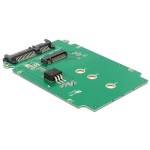 Delock M.2 pour SATA Adapter, ohne Rahmen, Betrieb von M.2 SATA SSDs an 2.5