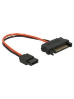 SATA Adaptercable for Slimline (ODD), 10cm, 15Pin SATA Buchse for Slim SATA 6Pin