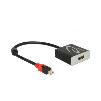 Monitoradapter Mini-DP for HDMI2.0, 4K support 60Hz, black, 20cm, aktiv Monitoradapter Mini-DP for HDMI2.0, 4K support 60Hz, black, 20cm, aktiv