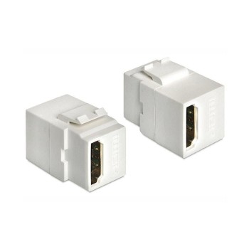 Delock Keystone Jack: HDMI, Buchse-Buchse, white Delock Keystone Jack: HDMI, Buchse-Buchse, white