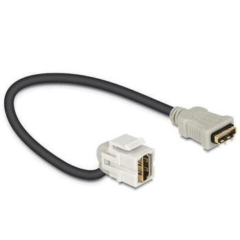Delock Keystone Jack: HDMI, Buchse-Buchse, 110° gewinkelt, 22cm cable Delock Keystone Jack: HDMI, Buchse-Buchse, 110° gewinkelt, 22cm cable