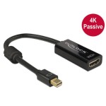 Monitoradapter Mini-Displayport pour HDMI, 3840 x 2160 @ 30 Hz, noir, passiv