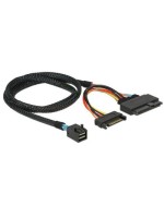 Delock SFF-8643 auf U.2 Port cable, 75cm, unterstützt NVMe, SATA Strom