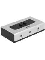 Delock 2Port 3.5mm Klinke Switchbox, Manuell Schaltung, Bidirektional