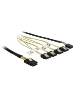 Reverse SAS Kabel: 4xSATA - SFF8087, 0.5m, 4x SATA auf SFF-8087 Endgerät, Sideband