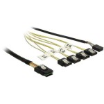 Delock Câble SATA 4x SATA-SFF-8087 Reverse Breakout 100 cm