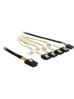 Reverse SAS Kabel: 4xSATA - SFF8087, 1m, 4x SATA auf SFF-8087 Endgerät, Sideband