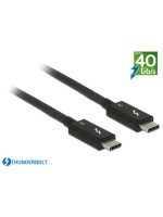 Delock USB3.1 cable Typ-C, Thunderbolt3, 0.5m, 40Gbps, black, bis 100Watt Strom