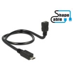 Delock Câble OTG USB ShapeCable Micro-USB B - Micro-USB B 0.5 m