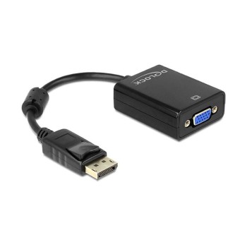 Monitoradapter DP pour VGA, passiv, DP Stecker pour VGA-Buchse, 20cm, noir Monitoradapter DP pour VGA, passiv, DP Stecker pour VGA-Buchse, 20cm, noir
