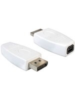 Displayport pour Mini-Displayport Adapter, DP Stecker auf Mini-DP Buchse, blanc