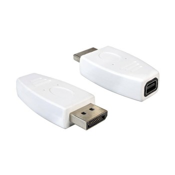 Displayport pour Mini-Displayport Adapter, DP Stecker auf Mini-DP Buchse, blanc Displayport pour Mini-Displayport Adapter, DP Stecker auf Mini-DP Buchse, blanc