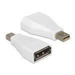 Delock Adaptateur Mini-Displayport - Displayport Blanc