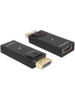 Monitoradapter DP-Stecker zu HDMI-Buchse, schwarz