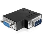 Delock Adaptateur d'angle 90°, VGA - VGA, (m-f) coudée