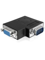 Delock Adaptateur d'angle 90°, VGA - VGA, (m-f) coudée