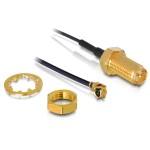 Delock RP-SMA-Bu - MHF/U.FL(I-Pex) câble, zum Einbau, 50cm