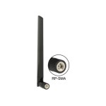 Delock Antenne WLAN RP-SMA Dualband 18 cm RP-SMA 5 dBi Rayonnement omni directionnel