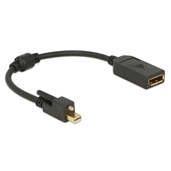 Mini-Displayport pour Displayport Adapter, 4K, Mini-DP Stecker avec Schraube - DP Buchse Mini-Displayport pour Displayport Adapter, 4K, Mini-DP Stecker avec Schraube - DP Buchse