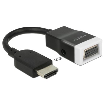 Monitoradapter HDMI-A pour VGA avec Audio, HDMI-A Stecker pour VGA Buchse, 15cm Monitoradapter HDMI-A pour VGA avec Audio, HDMI-A Stecker pour VGA Buchse, 15cm