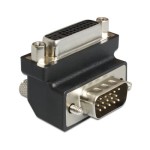 Delock Adaptateur d'angle 90°, m-f VGA - DVI-A