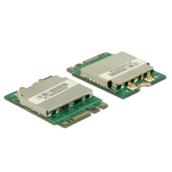 Delock WLAN-AC M.2 Modul Key A+E, 150+433Mbits Dualband, 2x MHF Anschlüsse Delock WLAN-AC M.2 Modul Key A+E, 150+433Mbits Dualband, 2x MHF Anschlüsse