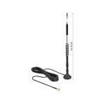 Delock Antenne LTE/LoRA SMA 0.8-2.1GHz 32 cm SMA 5 dBi Rayonnement omni directionnel