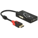 Delock Adaptateur 4K DisplayPort - HDMI/DVI-I/VGA