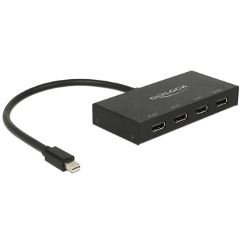 Mini-Displayport for 4xDisplayport Splitter, 4 DP Geräte an 1x MiniDP Anschluss. DP V1.2 Mini-Displayport for 4xDisplayport Splitter, 4 DP Geräte an 1x MiniDP Anschluss. DP V1.2