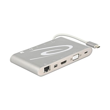 Delock Dockingstation USB3.1-C, 3xUSB3.0, Giga-LAN, HDMI,VGA,3.5mm Audio,SD Delock Dockingstation USB3.1-C, 3xUSB3.0, Giga-LAN, HDMI,VGA,3.5mm Audio,SD