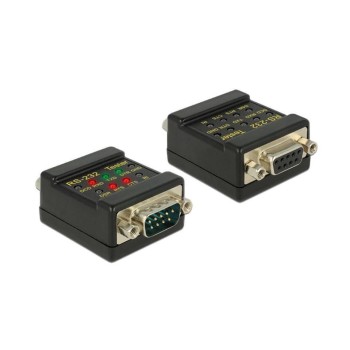 Delock RS-232 Tester DB9 Buchse, 1x DB9 Buchse + 1x DB9 Stecker Delock RS-232 Tester DB9 Buchse, 1x DB9 Buchse + 1x DB9 Stecker