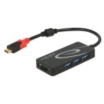 Delock Station d'accueil USB 3.1 Typ-C - 3x Typ-A + SD / Micro SD