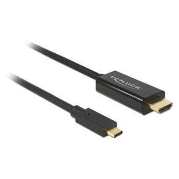 Delock USB-C - HDMI cable, 3m, black, Auflösung bis 3820 x 2160 @ 30 Hz Delock USB-C - HDMI cable, 3m, black, Auflösung bis 3820 x 2160 @ 30 Hz