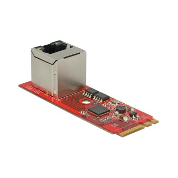 Delock M.2 Key A+E Netzwerkkarte, 1Gbps, RJ-45 Anschluss, vertikal Delock M.2 Key A+E Netzwerkkarte, 1Gbps, RJ-45 Anschluss, vertikal