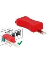 Delock RJ45 Verriegelungs Clips 40er Set, verriegelt RJ-45 Kabel am Switch, Werkzeug