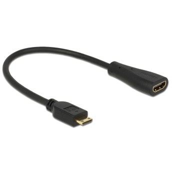 Monitoradapter Mini-C HDMI for HDMI, black, 20cm Monitoradapter Mini-C HDMI for HDMI, black, 20cm