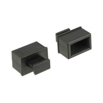 Delock SFP Staubschutz, 10 Stück, zum Schutz von Netzwerkports, black,Griff Delock SFP Staubschutz, 10 Stück, zum Schutz von Netzwerkports, black,Griff