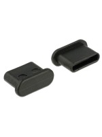 Delock USB-Typ-C Staubschutz, 10 Stück, Zum Schutz von USB-Ports, black