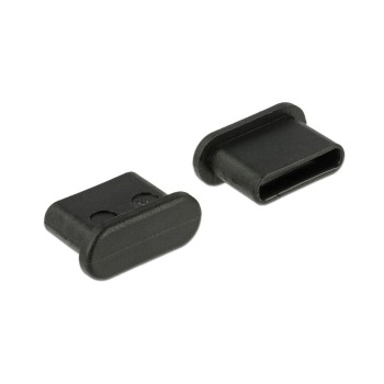 Delock USB-Typ-C Staubschutz, 10 Stück, Zum Schutz von USB-Ports, black
