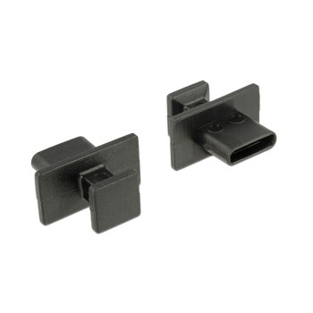 Delock USB-Typ-C Staubschutz, 10 Stück, Zum Schutz von USB-Ports, grosser Griff