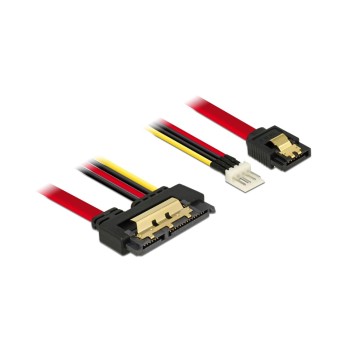 Delock SATA cable & Floppy Stecker, 30cm, with Metalclips for zuverlässiges einrasten Delock SATA cable & Floppy Stecker, 30cm, with Metalclips for zuverlässiges einrasten