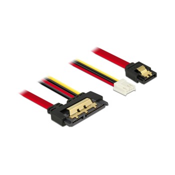 Delock SATA cable & Floppy Buchse, 30cm, with Metalclips for zuverlässiges einrasten Delock SATA cable & Floppy Buchse, 30cm, with Metalclips for zuverlässiges einrasten